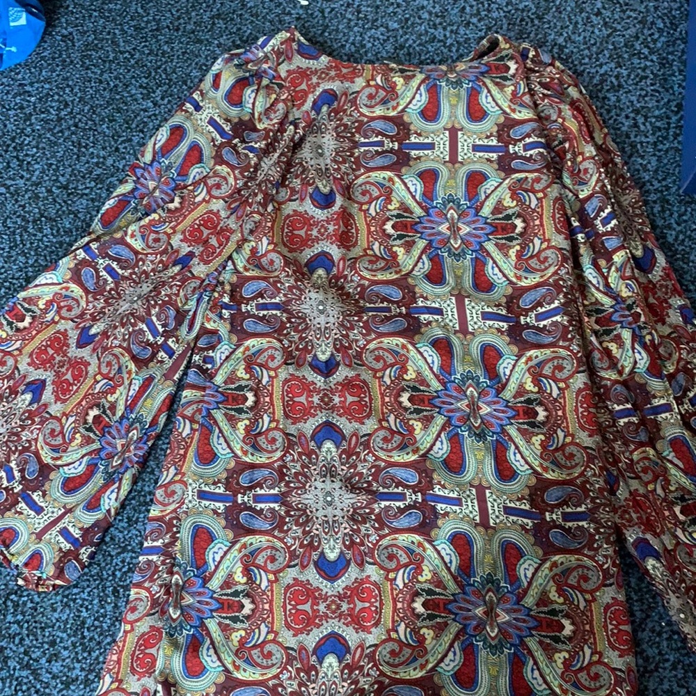 bell sleeve mini dress